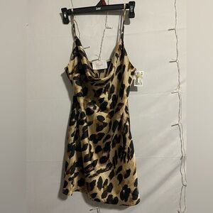 Blush Animal Print Mini Dress